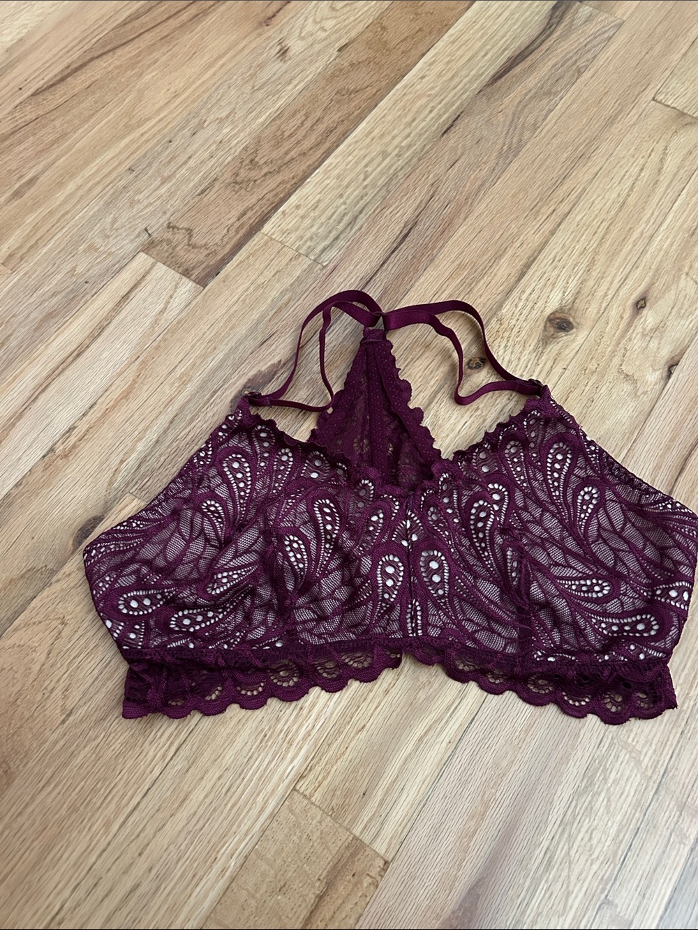 Daytrip Lace Bralette in Deep Plum